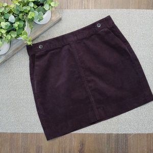 Banana Republic Size 0P Corduroy Mini Skirt